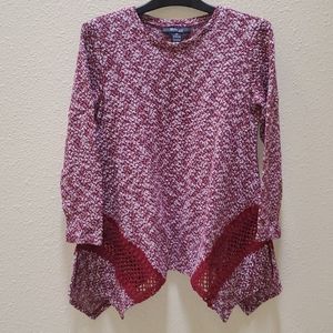 Style & Co Burgundy Knit Sweater Petite PP
